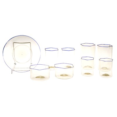 Lot 108 - Salviati Hand Blown Glass Table Service...