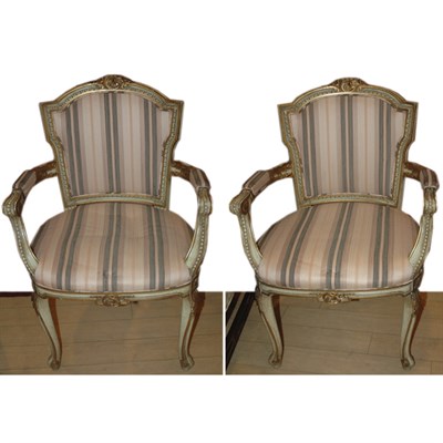 Lot 403 - Pair of Transitional Louis XV/XVI Style...