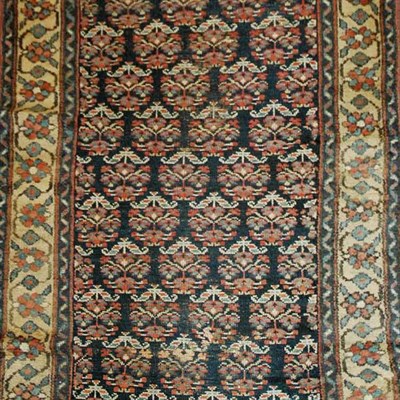 Lot 598 - Kurdish Runner West Persia, late 19th century...