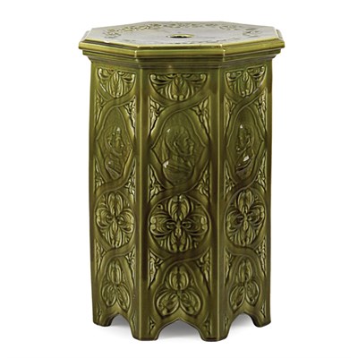 Lot 117 - English Pottery Hexagonal Garden Stool Late...