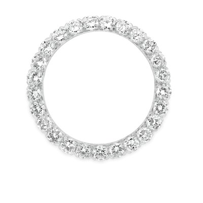 Lot 82 - Diamond Circle Brooch, J.E. Caldwell & Co.