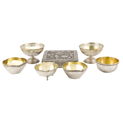 Lot 200 - Group of Persian Silver Articles Comprising...