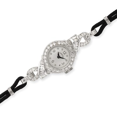 Lot 84 - Diamond Wristwatch, Hamilton
