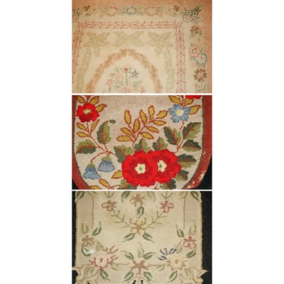 Lot 642 - Group of Three Hooked Rugs Approximately 6...