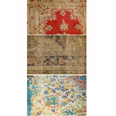 Lot 646 - Group of Three Kirman Rugs Approximately 4...