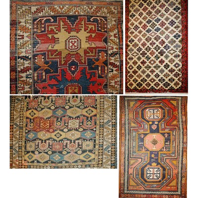 Lot 305 - Group of Four Rugs Comprising a Kuba Rug,...