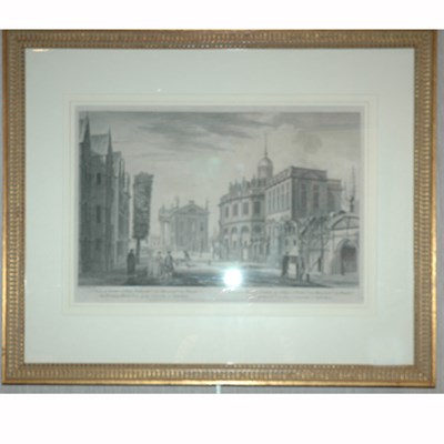 Lot 95 - After John Donowell A VIEW OF EXETER COLLEGE......