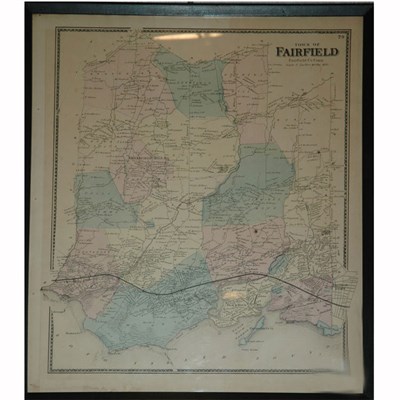 Lot 90 - Artist Unknown TOWN OF FAIRFIELD Hand-colored...