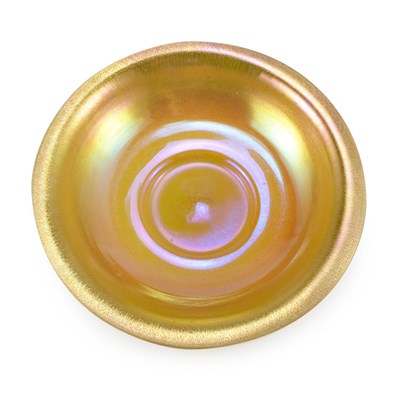 Lot 295 - Steuben Aurene and Calcite Glass Bowl Gold...
