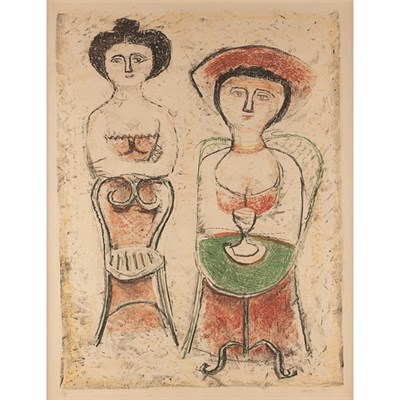 Lot 377 - Massimo Campigli (1895-1971) L'ATTESA...