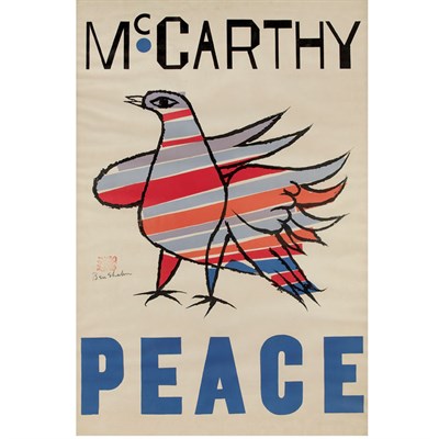 Lot 84 - Ben Shahn MCCARTHY PEACE (PRESCOTT 194) Color...