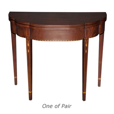 Lot 478 - Pair of Federal Style Inlaid Mahogany...