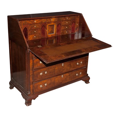 Lot 281 - George III Style Mahogany Slant Front Desk...