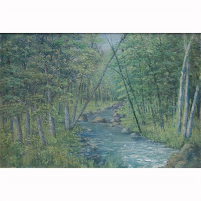 Lot 27 - Alice Farnham 20th Century Stream Running...