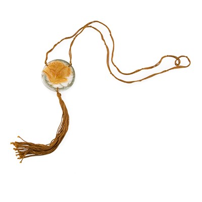 Lot 354 - Argy-Rousseau Pate de Verre Pendent Molded as...