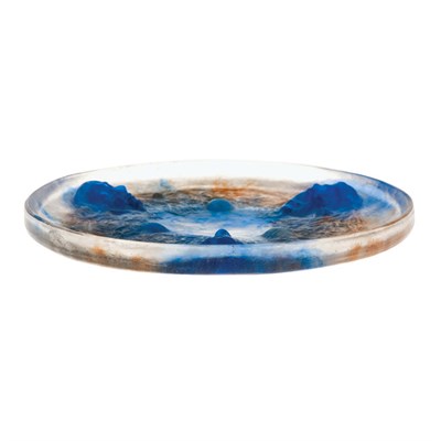 Lot 321 - Decorchemont Pate de Cristal Plaque Of...
