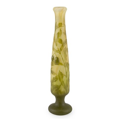 Lot 369 - Daum Etched, Wheel Engraved and Applied Glass...