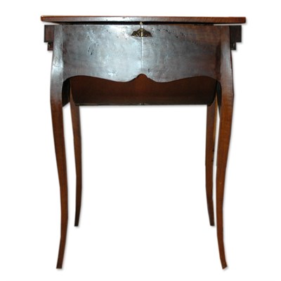 Lot 182 - Continental Walnut Fold-Over Writing Table...