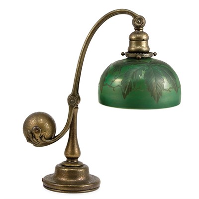 Lot 331 - Tiffany Studios Bronze and Wheel Carved...