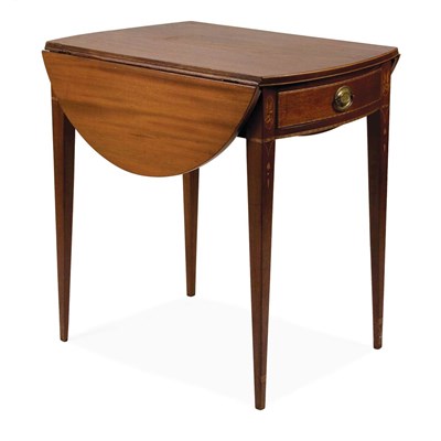 Lot 197 - Federal Style Inlaid Mahogany Pembroke Table...