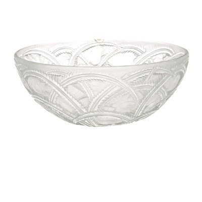 Lot 332 - Lalique Molded Glass Pinsons Bowl Marcilhac no....