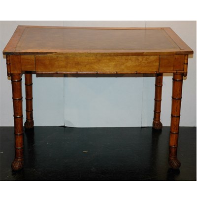 Lot 226 - Aesthetic Style Faux Bamboo Maple Desk The...