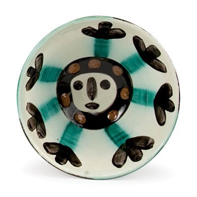 Lot 476 - Pablo Picasso FACE (A.R. 290) Painted and...