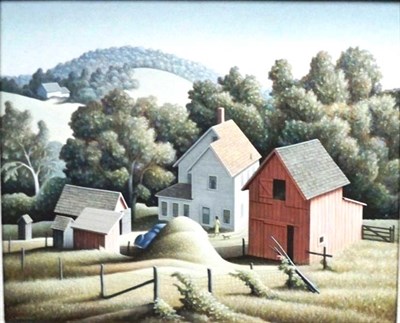 Lot 95 - Roger Medearis American, 1920-2001 Home on Wig...
