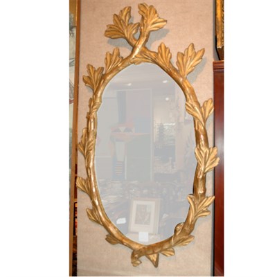 Lot 213 - Neoclassical Style Gilt-Wood Framed Oval...