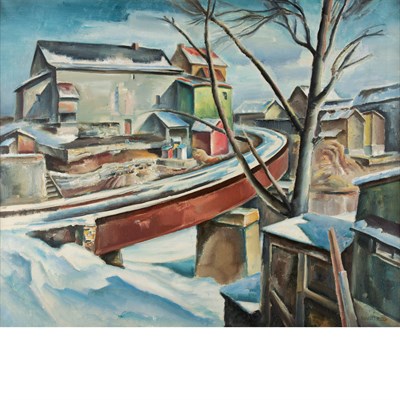 Lot 198 - Charles Rosen American, 1878-1950 Railroad...