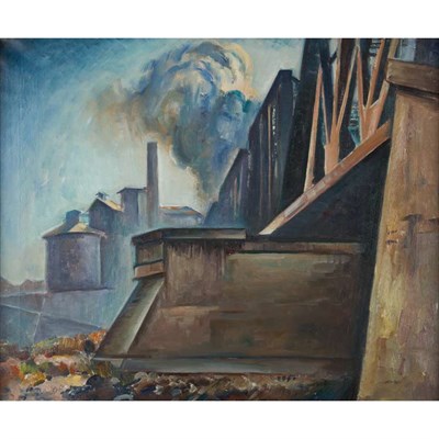 Lot 197 - Charles Rosen American, 1878-1950 Railroad...