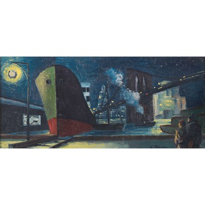 Lot 29 - Ernest Fiene American, 1894-1965 Nocturne...