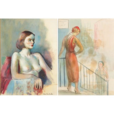 Lot 204 - Guy Pene du Bois American, 1884-1958 Seated...