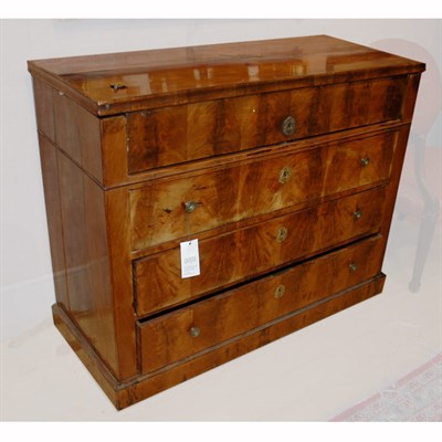 Lot 273 - Empire Walnut Secretaire Height 37 inches,...