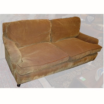 Lot 521 - Upholstered Sofa In the style of George Smith....