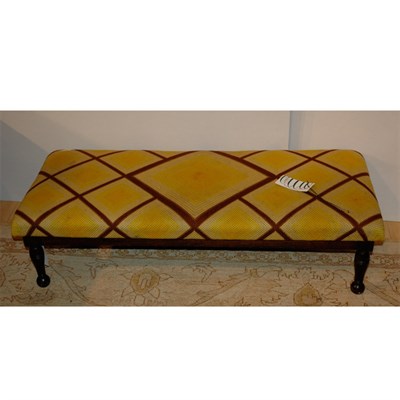 Lot 130 - Victorian Style Mahogany Fireside Bench Length...
