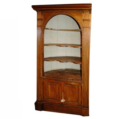 Lot 208 - Provincial Georgian Pine Corner Cabinet Height...