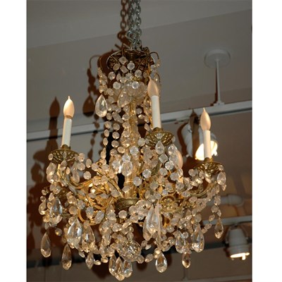 Lot 466 - Victorian Rococo Style Gilt-Metal and Cut...
