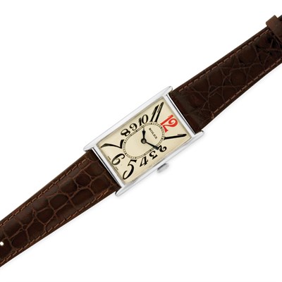 Lot 181 - Gentleman's Art Deco Chrome Plate Wristwatch, Rolex