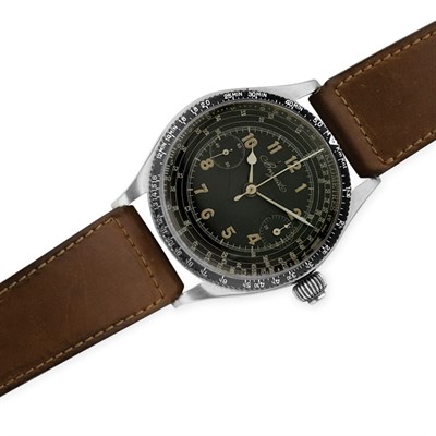 Lot 184 - Gentleman's Stainless Steel Chronograph Wristwatch, Breguet