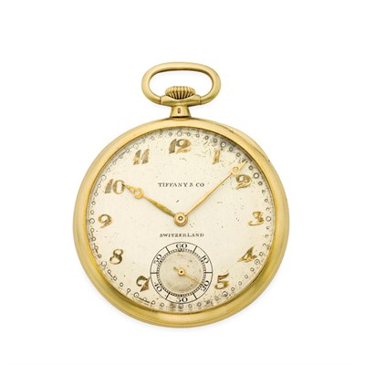 Lot 105 - Gold Open Face Pocket Watch, Tiffany & Co., Patek Philippe