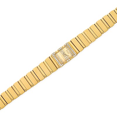 Lot 291 - Gold and Diamond Wristwatch, Piaget