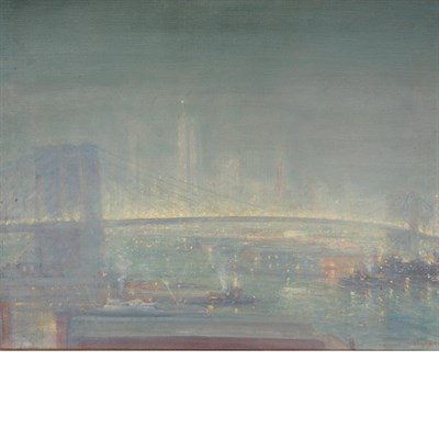 Lot 268 - Johann Berthelsen American, 1883-1972 Nocturne,...
