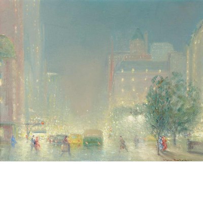 Lot 198 - Johann Berthelsen American, 1883-1972 Nocturne:...