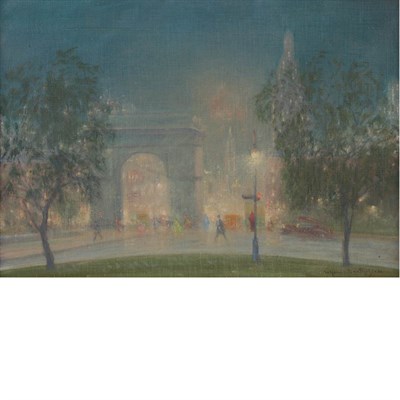 Lot 267 - Johann Berthelsen American, 1883-1972 Evening,...