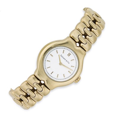 Lot 290 - Gold Wristwatch, Tiffany & Co.