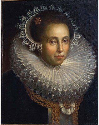 Lot 25 - Dutch Baroque Manner 20th-21st Century Lady in...