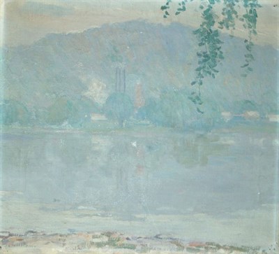 Lot 92 - American School 20th Century Landscape in Mist...