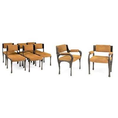 Lot 247 - Paul Evans American, 1931-1987 Set of Eight...