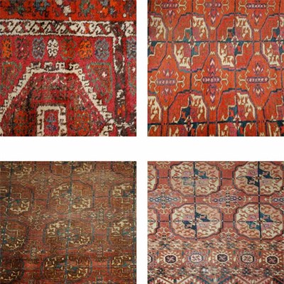 Lot 579 - Group of Four Rugs Comprising a Yuruk Runner...